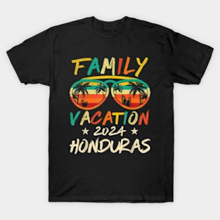 Retro Family Vacation 2024 Honduras Trip Matching Group Cool T-Shirt T-Shirt